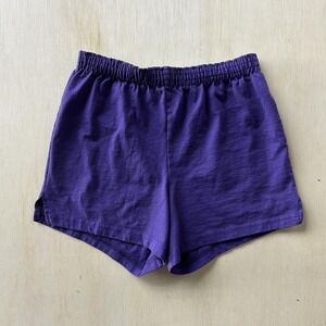 Soffe Shorts Womens Small Purple 3 In Elastic Waist Cheer Running Athletic